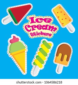 Ice Cream Stickers set