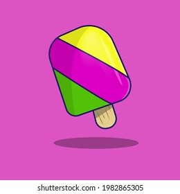 ice cream sticks cartoon icon. vector illustration