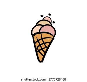 ice cream stock vector illustration