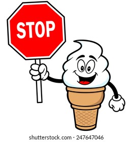 Ice Cream with Stop Sign