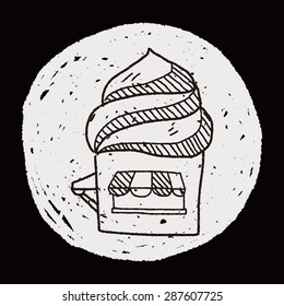 ice cream store doodle