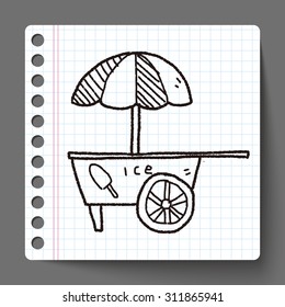 ice cream store doodle