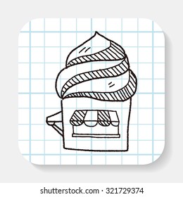 ice cream store doodle