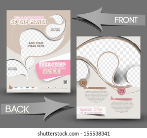  Ice Cream Store Front & Back Flyer Template 