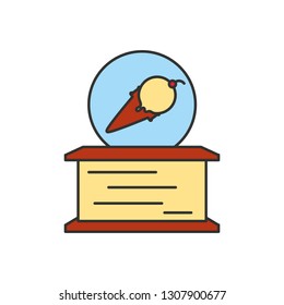 ice cream store isolated icon
