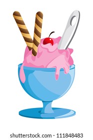 ice cream strawberry