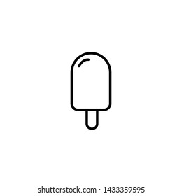 Ice cream, summer symbol vector icon. Elements for mobile concepts and web apps.
