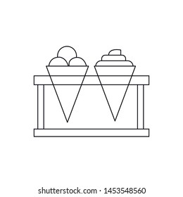 Ice Cream Summer vector icon