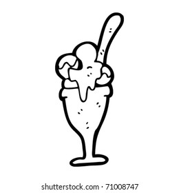 ice cream sundae cartoon ice cream sundae cartoon