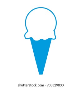 ice cream sweet cold frozen dessert icon