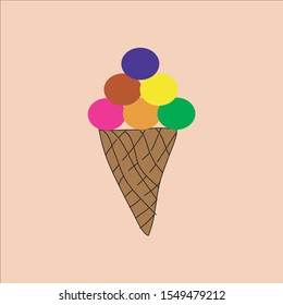 ice cream sweet icon background
