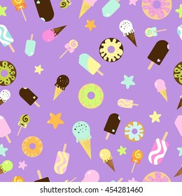 Ice cream sweet pattern