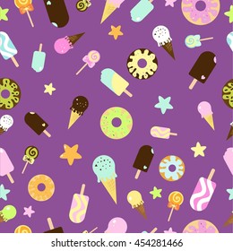 Ice cream sweet pattern