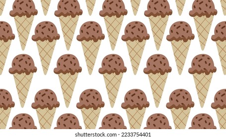 ice cream sweet pattern chocolate pattern vector art illustration
