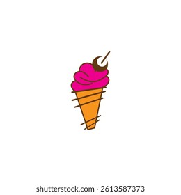 Ice cream sweet vector icon symbol