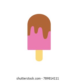 Ice cream sweets flat icon