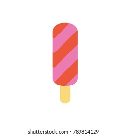 Ice cream sweets flat icon