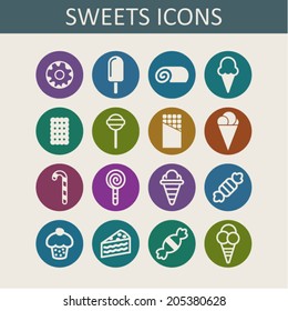 Ice cream and sweets icons