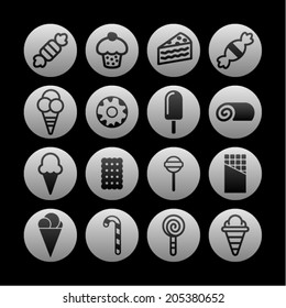 Ice cream and sweets icons