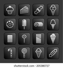 Ice cream and sweets icons