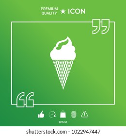 Ice cream symbol