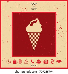 Ice cream symbol