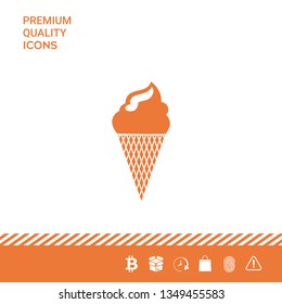 Ice cream symbol. Graphic elements for your design
