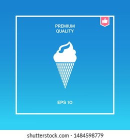 Ice cream symbol. Graphic elements for your design