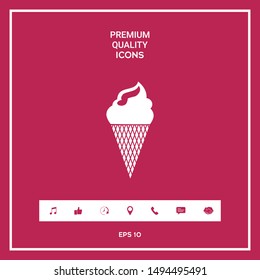 Ice cream symbol. Graphic elements for your design