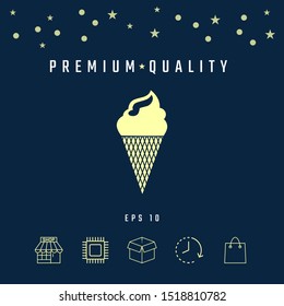Ice cream symbol. Graphic elements for your design