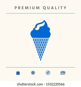 Ice cream symbol. Graphic elements for your design
