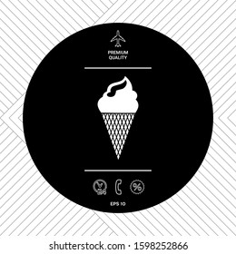 Ice cream symbol. Graphic elements for your design