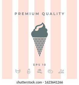 Ice cream symbol. Graphic elements for your design