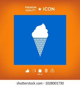 Ice cream symbol icon
