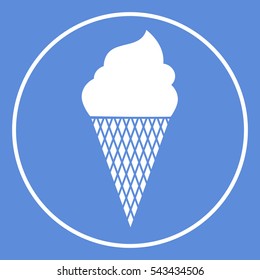 Ice cream symbol icon