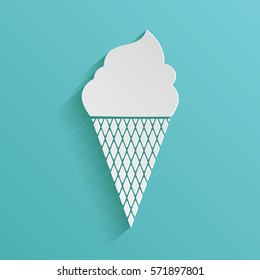 Ice cream symbol icon