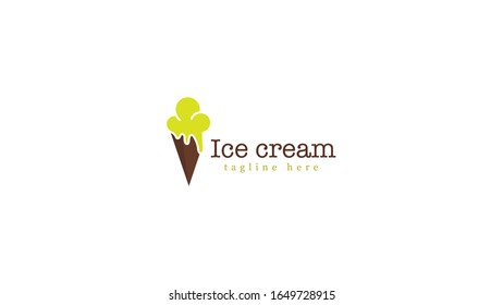 vector del logotipo de la plantilla de helados