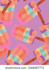 ICE CREAM TEXUTE COLORFUL ABSTRAC