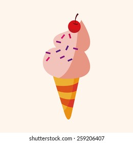 ice cream theme elements