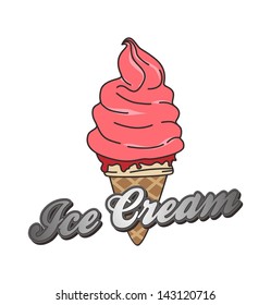 ice cream theme strawberry