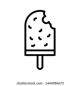 ice cream thin line vector icon