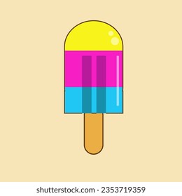 
Ice cream with three delicious and evocative flavors