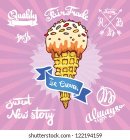 ice cream treats poster