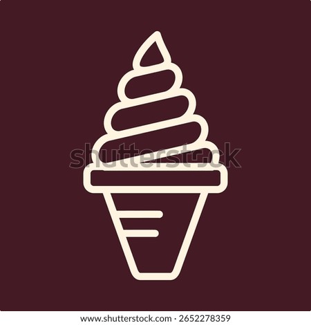 Ice cream trendy useful important vector Illustration design fascinating colorful background.eps