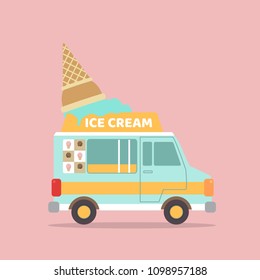 Ice Cream Truck Illustration