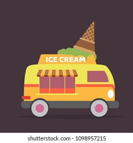 Ice Cream Truck Illustration
