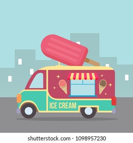 Ice Cream Truck Illustration
