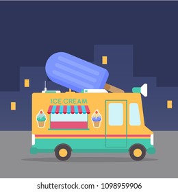 Ice Cream Truck Illustration