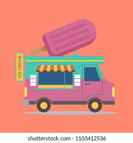 Ice Cream Truck Illustration