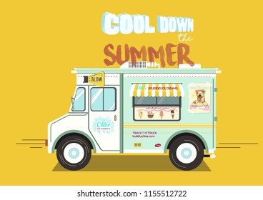 Ice cream truck illustration